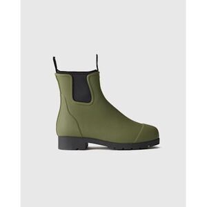 Quince Olive Green Ankle Boots